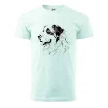 Bernský salašnícky pes čierna kresba