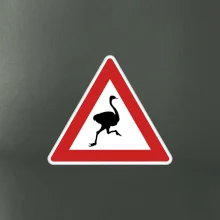Dopravná značka - Pozor pštros