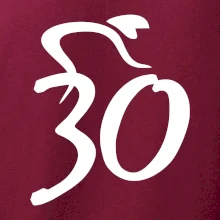 Cyklista oslavuje tridsiatku (30)