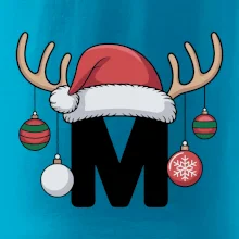 Vianočné rodinné tričká - písmeno a čiapka