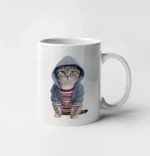 Mačka v pruhovanom triku