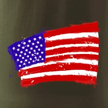 Americká vlajka ohnutá