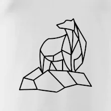 Geometria ľadový medveď na ľade Geometria ľadový medveď na ľade