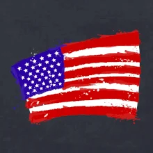 Americká vlajka ohnutá Americká vlajka ohnutá