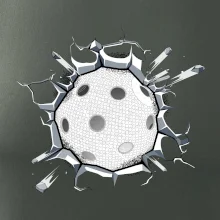 Florbal lopta v triku