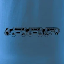 Cyklistická reťaz nákres