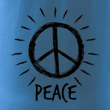 Peace symbol čiernobiely