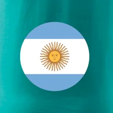 Argentína vlajka guľatá
