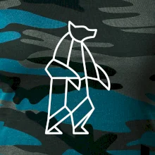 Geometria ľadový medveď stojaci