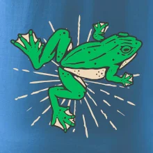 Žaba zelená kreslená