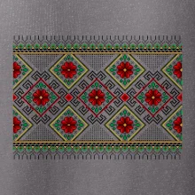 Ukrajinský vzor - Červeno Zelený