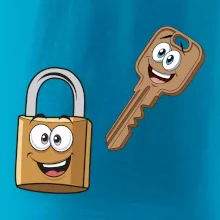 Parové tričká - Zámok a kľúč