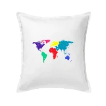 Svetové kontinenty bez názvov - farebné