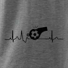 EKG futbal rozhodca a píšťalka