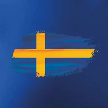 Švédska vlajka kreslená