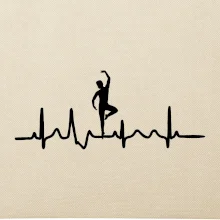 EKG tanečník muž
