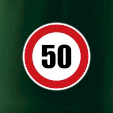 Dopravná značka - obmedzenie rýchlosti 50 Dopravná značka - obmedzenie rýchlosti 50