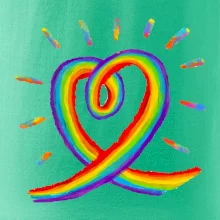 Srdce pride dúha kreslená Srdce pride dúha kreslená