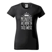 Princesses are born in (Vlastný nápis mesiac narodenia)