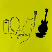 Mačka a gitara WC