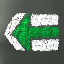 Párová turistická značka zelená