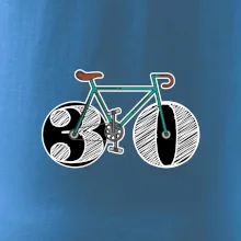 Narodeniny 30 rokov na bicykli