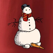 Snehuliak so spadnutým nosom