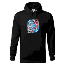 Yin & Yang Koi kapor - červený