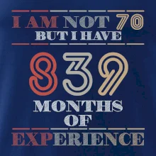 70 years 839 months of experience
