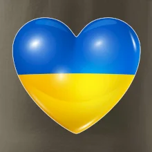 Ukrajina srdce vlajka Ukrajina srdce vlajka