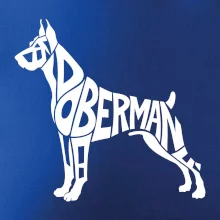 Doberman - nápis v tele