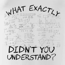 What exactly didn't you understand - physics