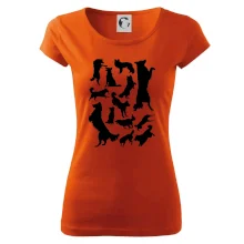 Border kólia siluety