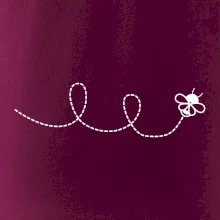 Dráha letu včely - slučka Dráha letu včely - slučka