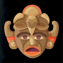 Mayové maska černoch