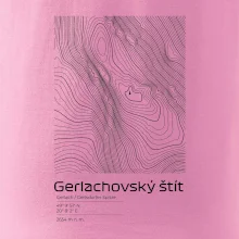 Gerlachovský štít - vrstevnice v obdĺžniku