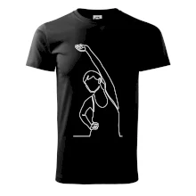 Preťahujúca sa žena jedným ťahom