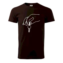 Kľúče a ruka jedným ťahom