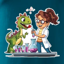 Chemik a dinosaurus - dievča