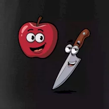 Parové tričko - Jablko a nôž