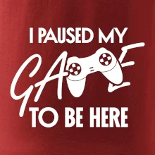 I paused my game to be here