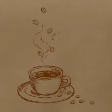 Hrnček plný čerstvej kávy