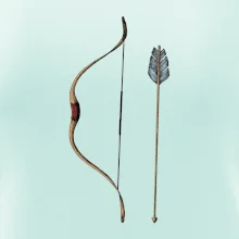 Lúk a šíp kresba Lúk a šíp kresba