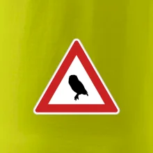 Dopravná značka - Pozor sova Dopravná značka - Pozor sova