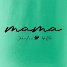 Mama - tričko menami deti písacie