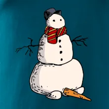 Snehuliak so spadnutým nosom