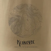 Klínovec - vrstevnice v kruhu