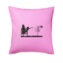 Disc golf - žena čierny obrázok