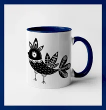 Vtáčik čiernobiely folklór