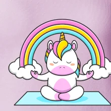Yoga jednorožec - dúha